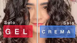 ¿ES NECESARIO USAR CREMA DE PEINAR + GEL? / ¡PROBANDO MITAD SOLO GEL Y MITAD SOLO CREMA!