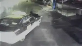CCTV footage of man dragged 200 metres by taxi in China