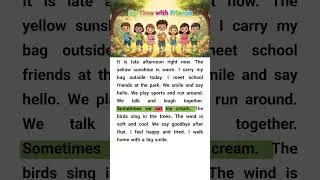 My Time with Friends | Reading and Listening Practice #easyenglish #englishforbeginners #viral