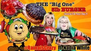 Sylvester's 5lb Burger Eating Challenge w/ Nadia White - Record Attempt | RainaisCrazy