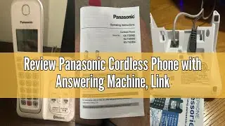 Review Panasonic Cordless Phone with Answering Machine, Link2Cell Bluetooth, Voice Assistant and Adv