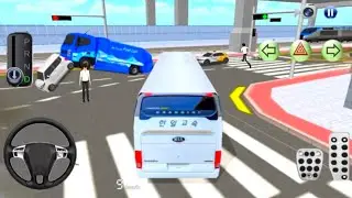 Bus Driving, Lamborghini Parking & White Car on Highway! 🚍🏎️🚗 | 3D Driving Class Gameplay