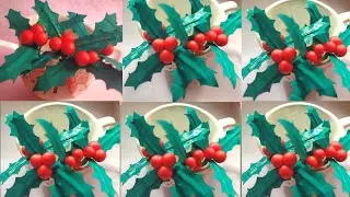 christmas decoration ideas using paper 2021/christmas cherry making