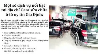 Top 7 Địa Chỉ Gara Sửa Chữa &Ocirc; T&ocirc; Uy T&iacute;n Tại Tp  HCM