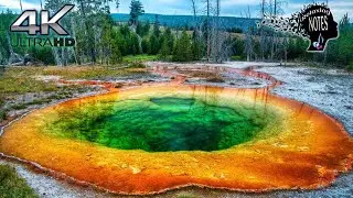 4K Relaxing Stunning Scenes Yellowstone National Park footage with Amazing soft wester-country music