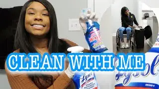 HOW I CLEAN MY NEW APARTMENT USING A WHEELCHAIR👩🏽&zwj;🦽❤️ | CLEAN WITH ME