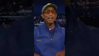 Pharrell shows the audience how he produced 