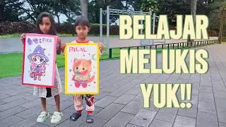 FIRA DAN BILAL BELAJAR MELUKIS DI TAMAN BARU BANDUNG #playground #melukisgambar #tamanbermain