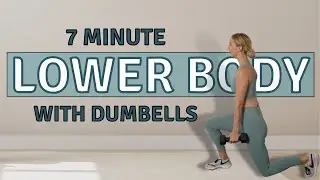 7 MIN TONED LEGS & ROUND BOOTY WORKOUT | At Home Dumbbell Workout | fitnessa ◡̈