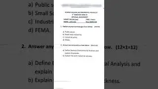 M.Com(1 semester) internal exam papers(2018-19)