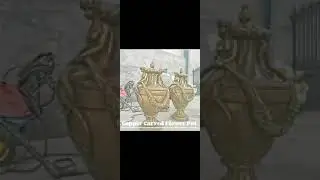 bronze casting art sculpture bronze flower pot for decoration