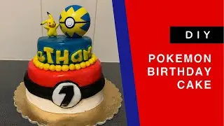 Diy Pokemon cake for beginners - Simple Pokemon bday cake diy - Do it yourself pokemon birthday cake