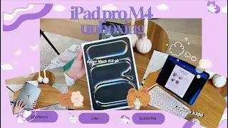 Unboxing m4 iPad Pro 11' in Space Black 💜|Logitech K380 Pink Keyboard & mouse|Grocery list Goodnotes