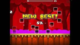 Playing a recent tab challenge in geometry dash