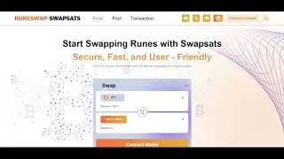 Swapping Runes on Runeswap by Swapsats