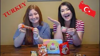 Trying a Turkish Snack Box With My Mom! (Taste Test)