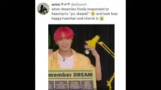 finally the dreamies responded to haechan's 