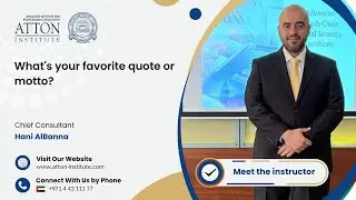 What's your favorite quote or motto? | Hanni AlBanna | Atton Institute