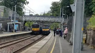 320313 Arrives into Cambuslang as 318257 Departs