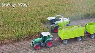 John Deere 8400R  / CLAAS JAGUAR 950 mit ORBIS 750