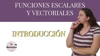 Introducción a funciones escalares y vectoriales
