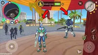 THE BIGGEST POLICE CHASE IN THE CITY ROPE HERO MAFIA CITY WARs GAMEPLAY VIDEO SUBSCRIBE MY CHANNEL 