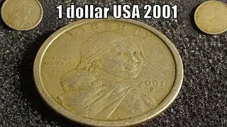 Цена монеты 1 dollar USA 2001 года Сакагавия