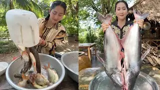 Mommy chef cook amazing recipe in countryside | Cooking Skill