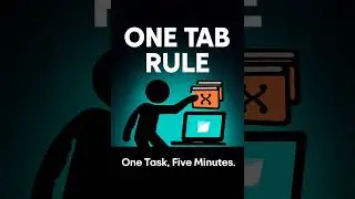 ONE TAB RULE | Close Everything. One Task. Five Minutes. #stickova #motivation #shortsfeed