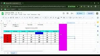 Calendar 2026   Google Sheets