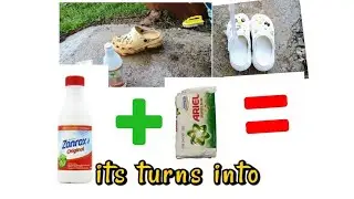 How to remove  brown stain from white crocs #cleaninghacks