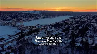 January Sunset - Hancock / Houghton MI - January 12, 2026