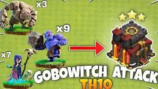 How to GiBoWitch 10 Witch + 10 Giant + 10 Bowler TH10 3 Star Attack TH10 War Strategy Clash of Clans