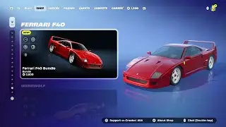 Fortnite | *NEW* Ferrari F40 Bundle Review & Overview / is it Worth it???