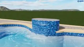 Oval water feature variation