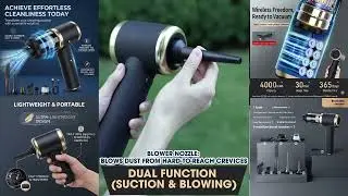 MULTIPURPOSE HANDHELD CAR VACUUM CLEANER FOR HAIR CRUMBS AND FINE DUST CLEANING
