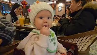 Ayame and baby Adsila in Boston with family. 