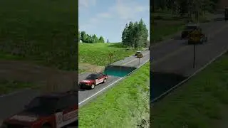 Cars vs Giant Water pit - BeamNG.Drive