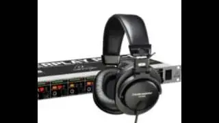 Behringer PRO 8 HA8000 Headphone Amplifier with Audio Technica ATH M35 Headphones