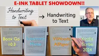 Boox, Supernote, ViWoods, Kindle Scribe:  Handwriting Conversion Comparison