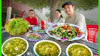 Green Soup With Mushroom and Water Grass! Not everyone is lucky to eat this soup​​ - Neuter Food.