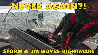 Sailing Into the Storm: 3m Waves, Nonstop Rain & My First Night at Sea | Ep.13