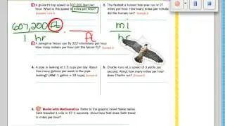 1-3 converting unit rates & dimensional analysis