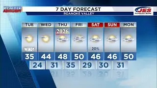 Southwest, Central Virginia Weather | Noon - Dec. 30, 2025