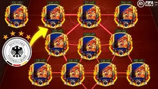 AMAZING GERMANY BEST POSSIBLE SQUADBUILDER | STARPASS WINNER ANNOUNCED | FIFAMOBILE 21 | TOTS