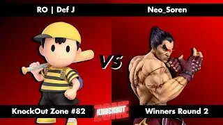 KnockOut Zone #82 - SSBU Winners Round 2 - Def J (Ness) vs Neo_Soren (Kazuya)