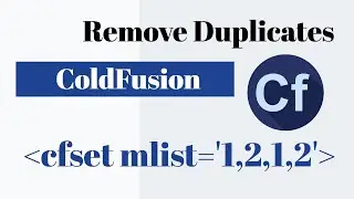 ColdFusion Remove duplicates from list