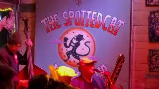 The Spotted  Cat jazz club in New Orleans on Halloween 2025