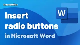 How to insert radio buttons in a Microsoft Word document?