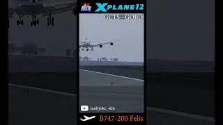 🔵 X-PLANE 12.3.1 | GOBD / 🫡 Senegal long landing 🫡 | B747-200 Felis #xplane12